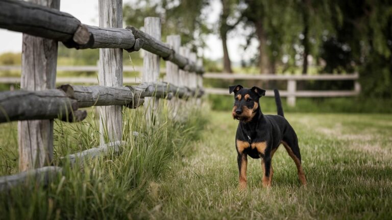 Czarny terier rosyjski jako pies stróżujący