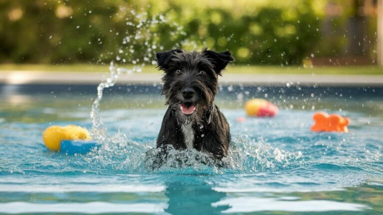 Czarny terier – jak nauczyć go pływać?